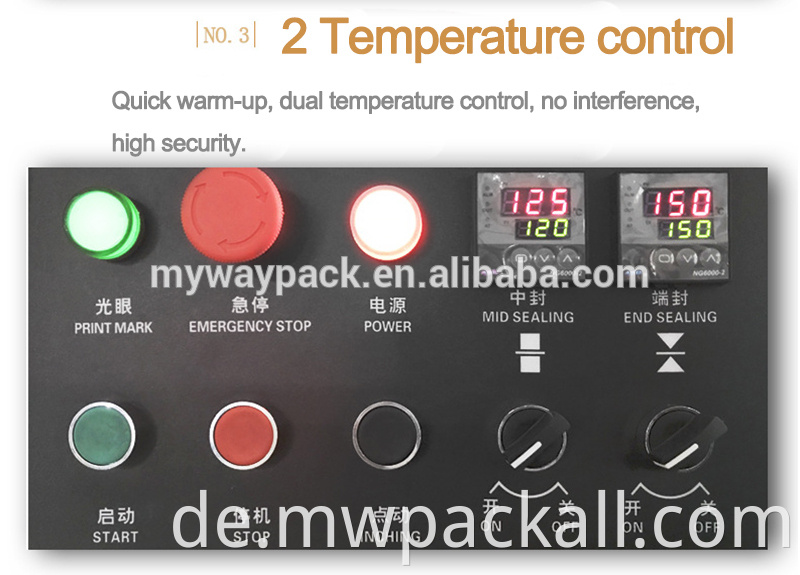 Multifunktionale medizinische Einweg-Gesichtsmaske Automatische Kissenverpackungsmaschine